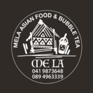 Mela Asian Food & Bubble Tea logo.